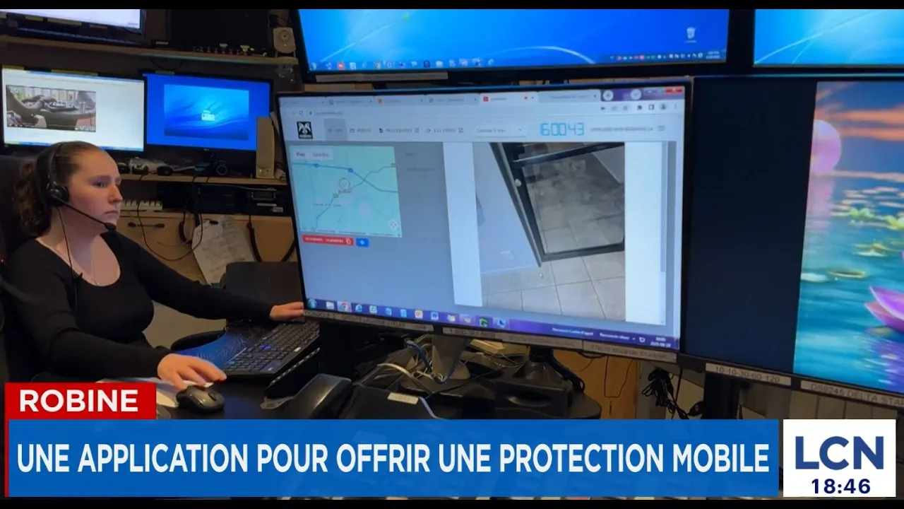 Reportage sur l'app Robine™ à la centrale de surveillance